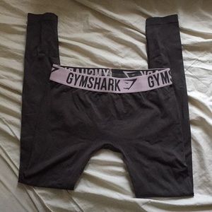 Charcoal/baby pink Gymshark Fit Leggings